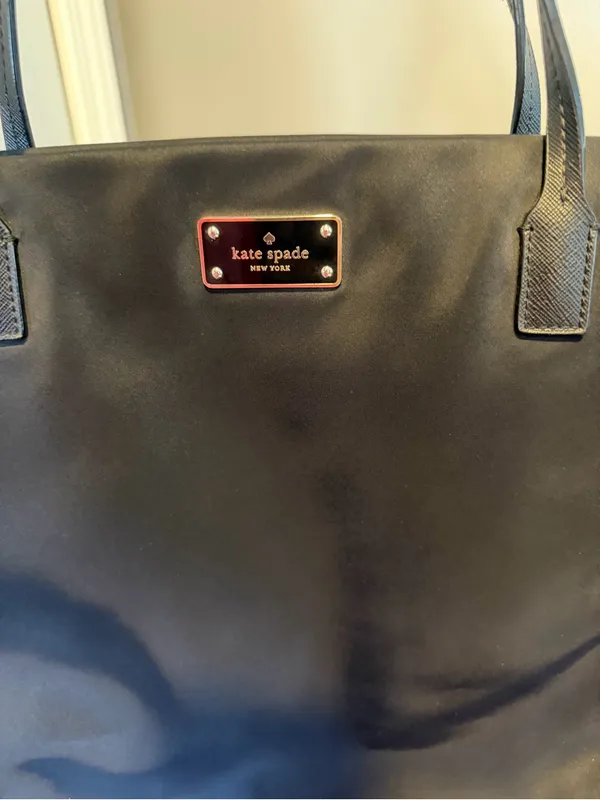 Black Kate Spade New York Blake Avenue Taden Nylon Tote Bag Purse Handbag - Image 12