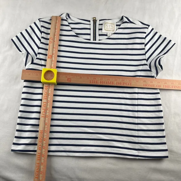 STS Sail to Sable Navy White Stripe Knit Skirt Set Tunic Top M‎ - Image 6