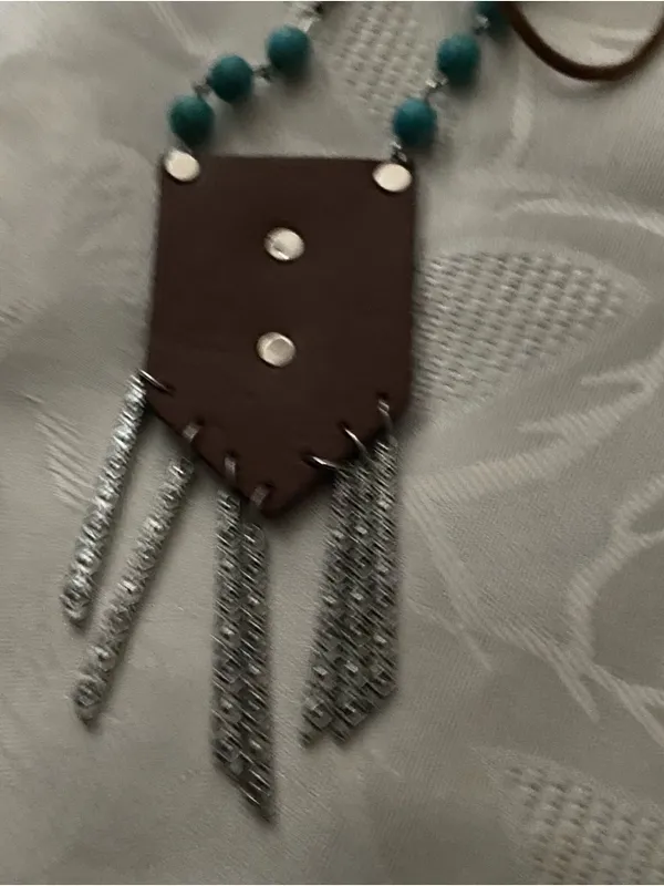Paparazzi Necklace & Earrings Set Enchantingly Tribal Turquoise Western - Image 10