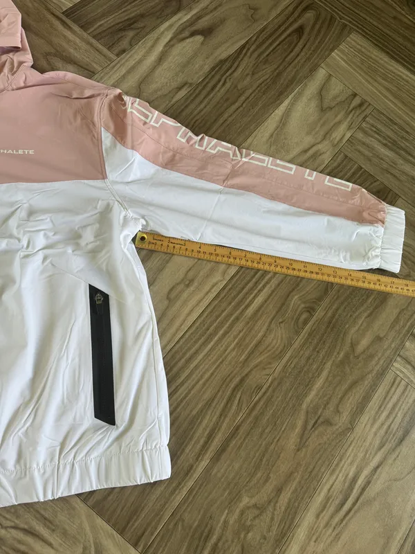 Alphalete Women’s EXP Tech Windbreaker- Himalayan Pink, Size XL - Image 7