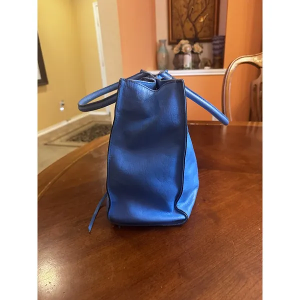 REBECCA MINKOFF BLUE LEATHER TOTE Bag - Image 7