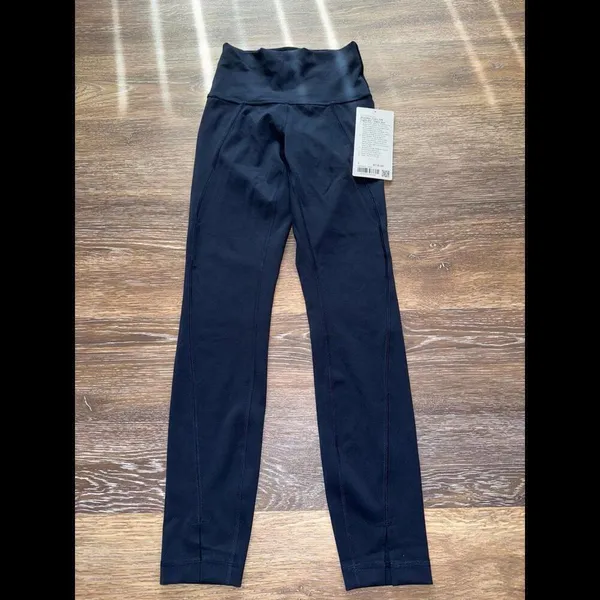 Lululemon Wunder Train High Rise 25” Hem Slit True Navy Size 2 NWT - Image 2