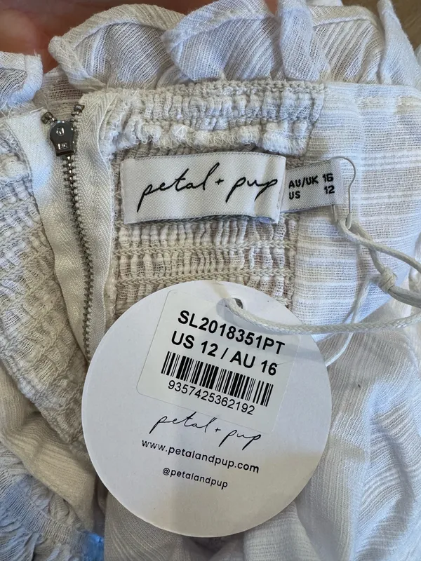 Petal and pup white midi linen dress - Image 4
