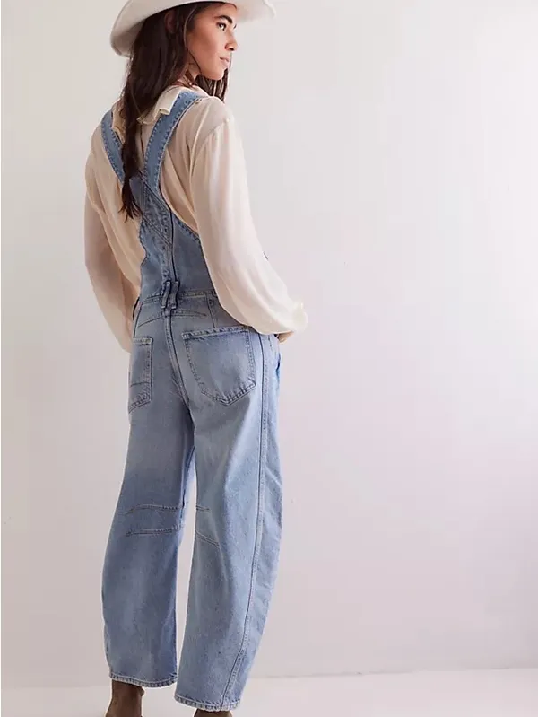 Free people We The Free Good Luck Barrel Overalls - Image 2