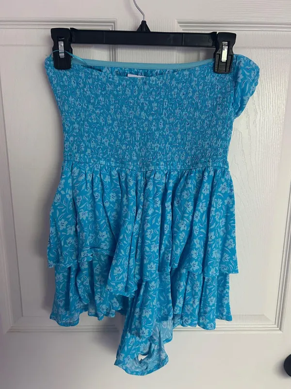 Sky to Moon Dress Floral Blue - Image 2