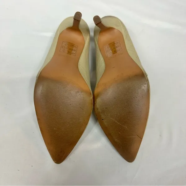 ALDO Faux Snake Skin Print Nude Heels in Size 38.5/8 - Image 5