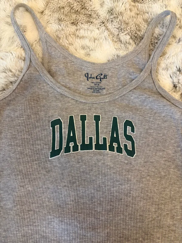 John Galt Brandy Melville Dallas Tank - Gray - Image 2
