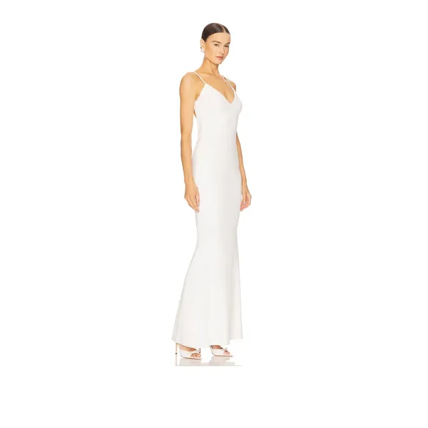 Katie May Bambina Gown Ivory Open Back Maxi Dress Small - Image 2