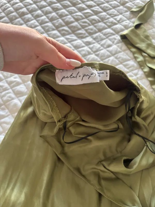 Petal & Pup Maxi Dress Satin - Image 3