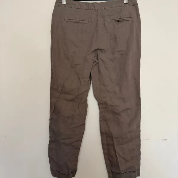 LOFT‎ 100% Linen Trouser Pants Women's Size 4 Summer Lightweight Breathable - Image 7