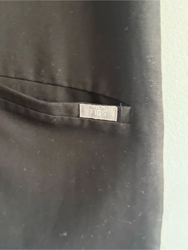 FIGS Technical Collection‎ Black Scrub Top XS Healthcare Uniform - Image 4