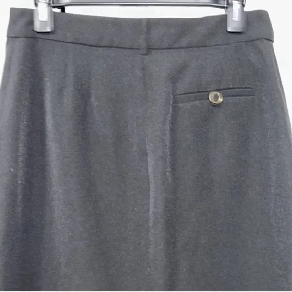 Zara Black Midi Front Slit Skirt(Size Small) - Image 9