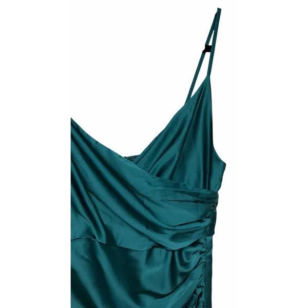 Baltic Born Monet Satin‎ Gown Emerald Green Women's Size Small - Image 10