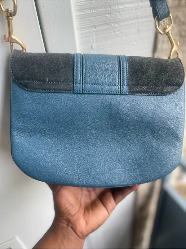Sea by Chloe Hana Blue Suede Crossbody bag - Image 3