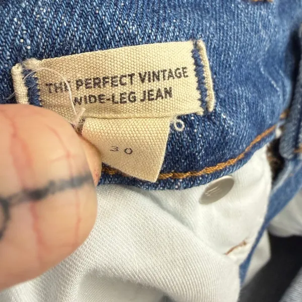 Madewell Leifland Wash The Perfect Vintage Wide-Leg Comfort Stretch Cotton Jeans - Image 9