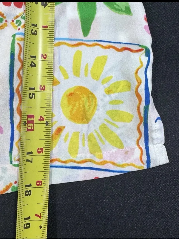 Cynthia Rowley Bell Pepper Button Front and Shorts Pajama Set - Image 10