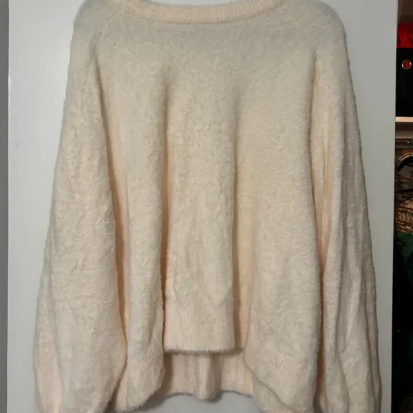 Aerie Soft Cream Crew Neck Sweater - Image 2