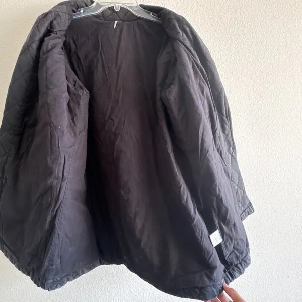 Young Fabulous and Broke Anthropologie Walker Mineral wash-black Quilted Shacket jacket - Image 11