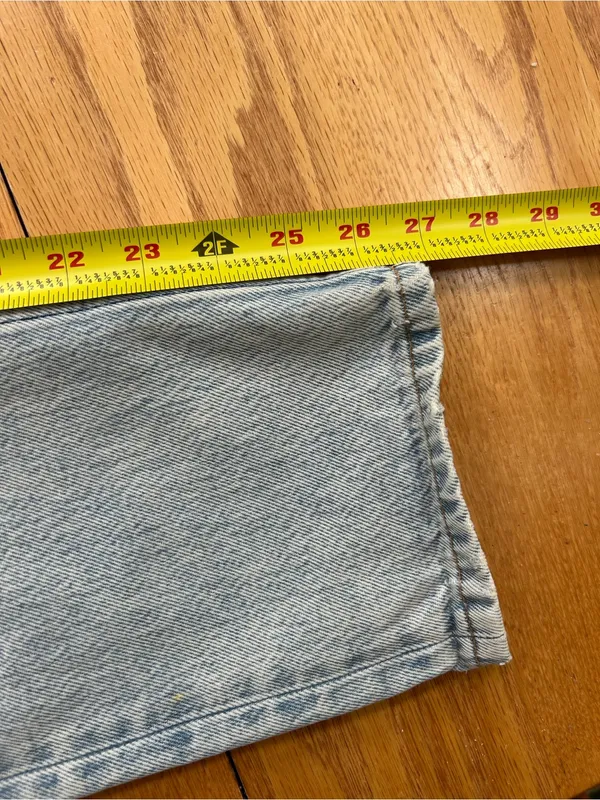 Reformation Julia Crop High Cigarette Jean Powell Wash Size 25 Rigid Denim LY741 - Image 9