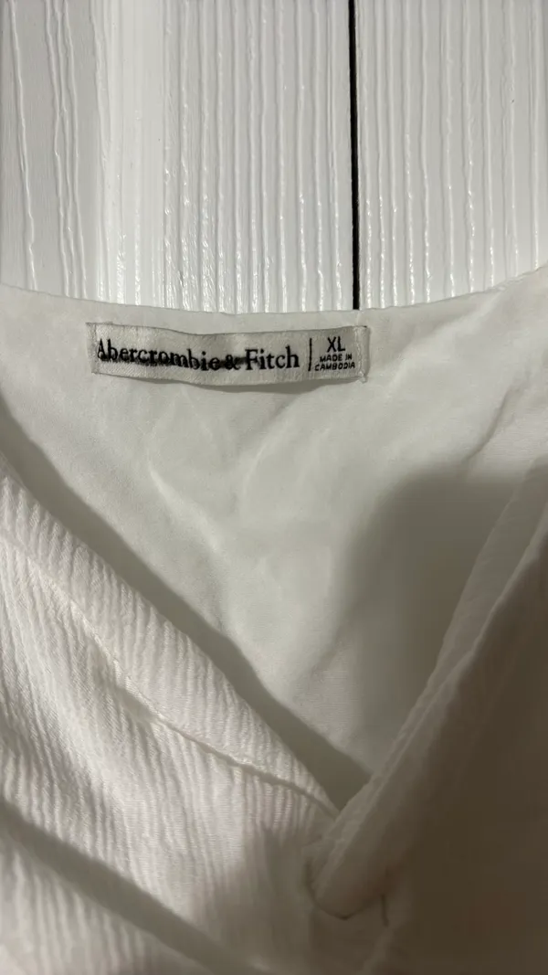 Abercrombie Tank Top White Crop - Image 3