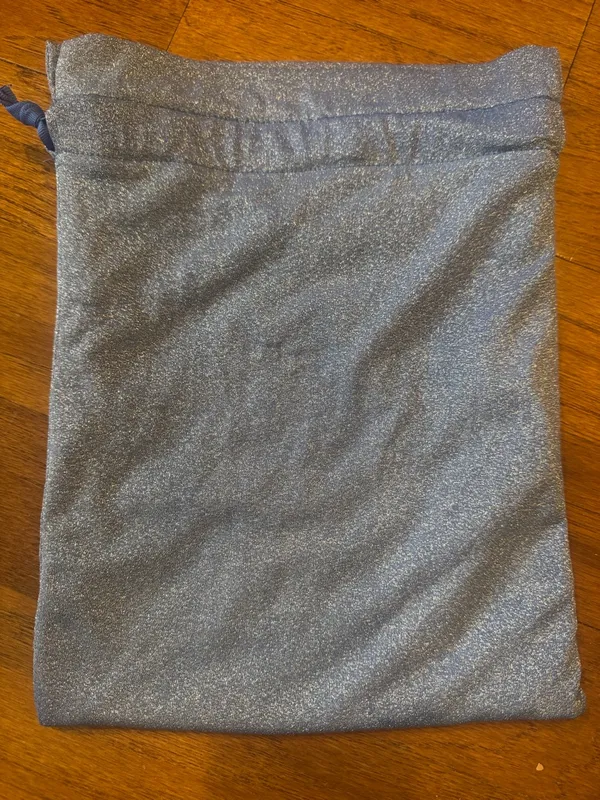 triangl swimwear Shimmery Steel Blue Drawstring Pouch - Image 2