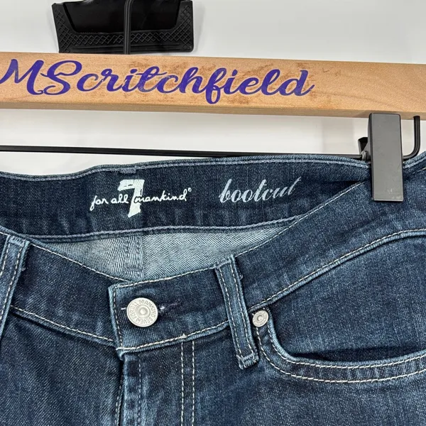 7 for all mankind 7 fam bootcut jeans bling pockets 28 - Image 4