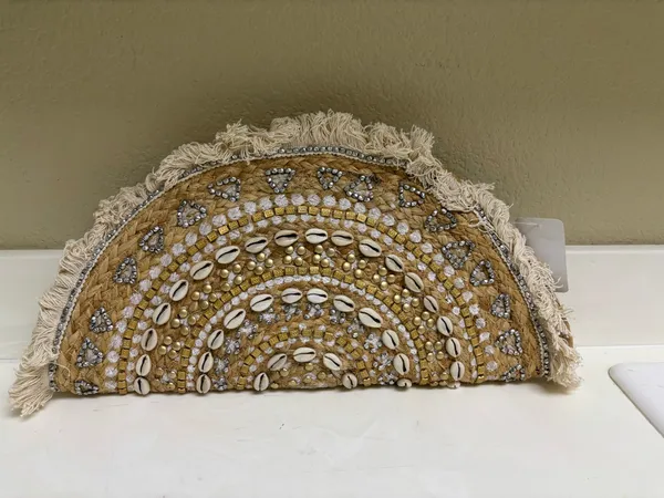 Bohemian shell clutch Brown - Image 5