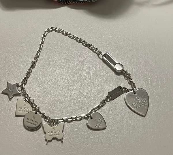 Sterling Silver 925 Trademark Charm Bracelet WI Box - Image 3