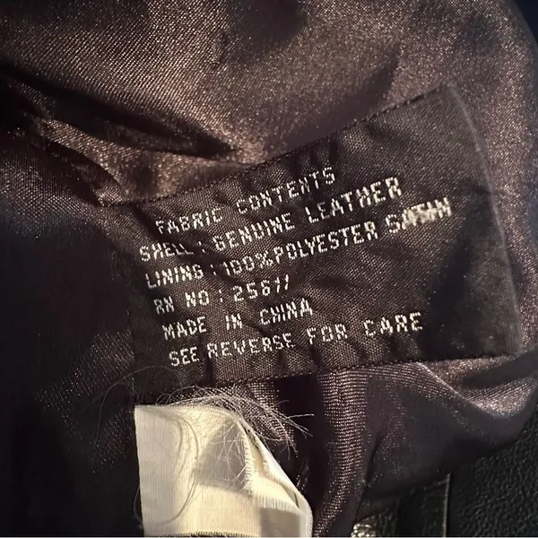 Jones New York Leather‎ Jacket Women M Black Vintage 90s Y2K Minimalist Classic - Image 7
