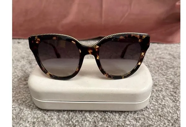 Marc Jacobs Brown Tortoise Gradient 165/S Twisted Temple Cat Eye Sunglasses - Image 5