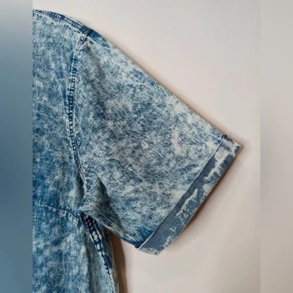 Ali & Kris Acid Wash Denim T-Shirt Dress Size‎ Large - Image 6
