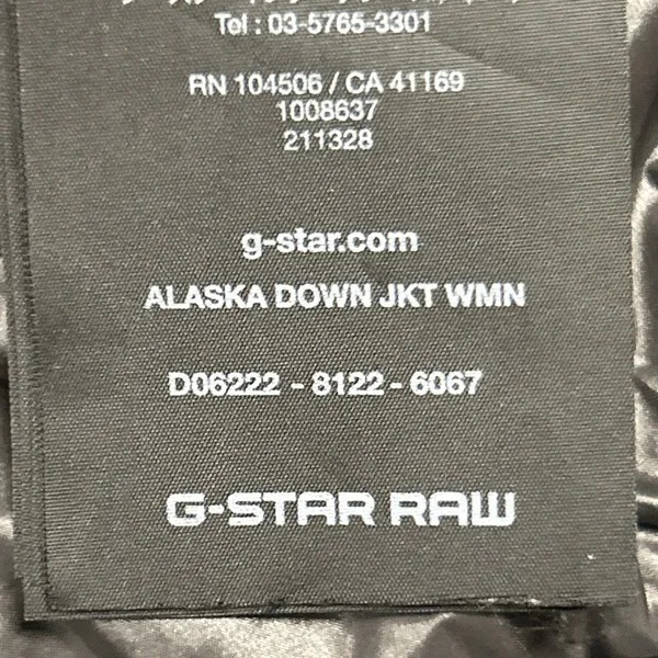 G-Star RAW Jacket Womens Medium Alaska Down Puffer Full Zip Quilted Navy Coat - Image 5