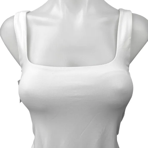 NEW Aritzia Babaton Contour High Leg Square Neck Sleeveless Bodysuit Top Size M - Image 3