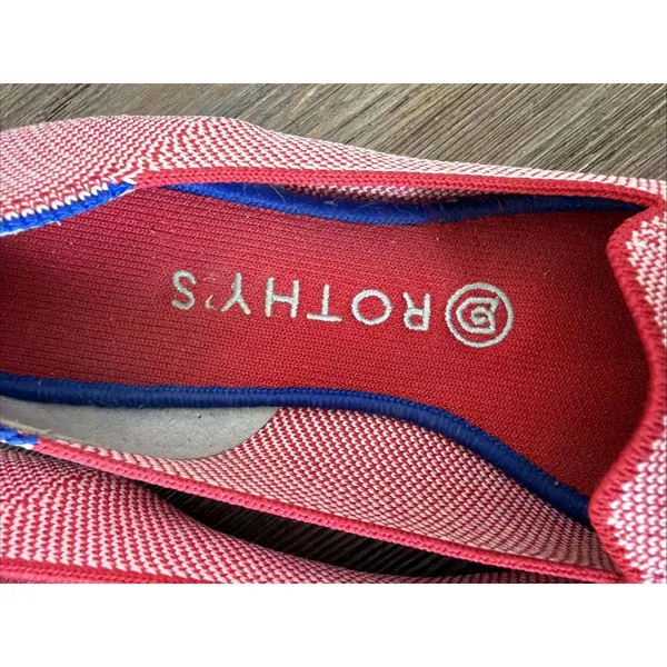 Rothy's Loafer Lollipop Red Retired Print RARE Round Toe Flats womens 7 - Image 7