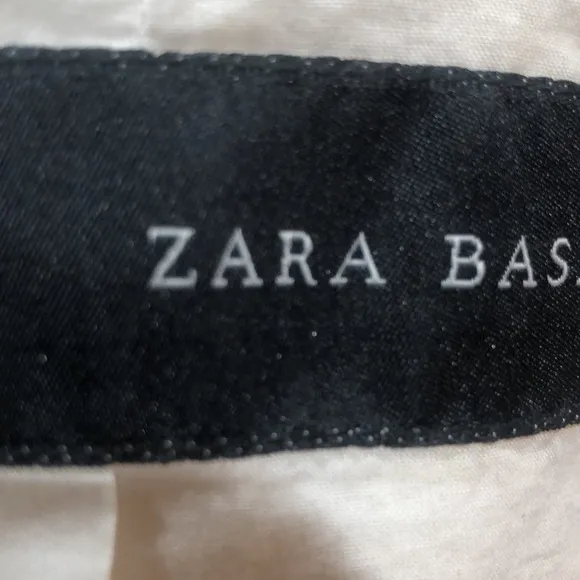Zara Basic beige v neck wrap blazer jacket - Image 7