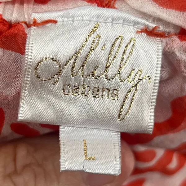 Milly Coral and White Strapless Dress coverup - Image 5