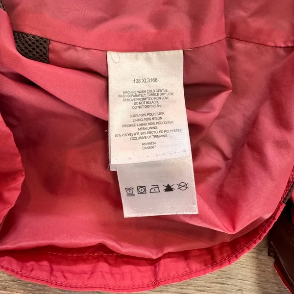 Columbia Womens Rain Jacket Hooded Size Pink Small S Colorblock Lightweight Coat - Image 4