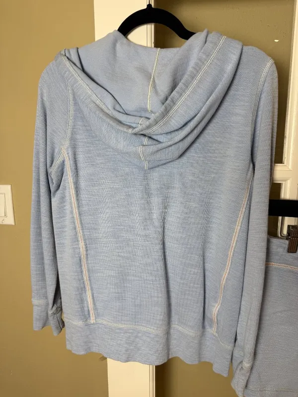 Tommy Bahama Waffle Knit Tobago Bay Full Zip Hoodie & Shorts Set Size XS/Small - Image 10