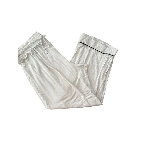 Joyarza White Pajama Set Medium Soft Viscose Button Front Short Sleeve Sleepwear - Image 10