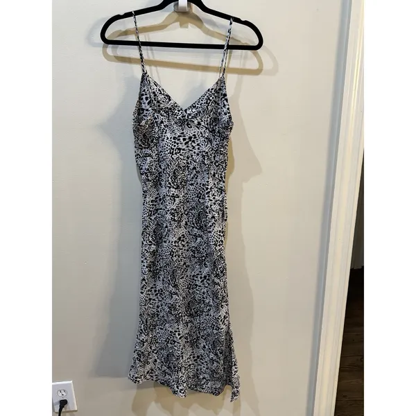 AG Adriano Goldschmied Cupro Midi Slip Dress V-Neck‎ Size Small - Image 3
