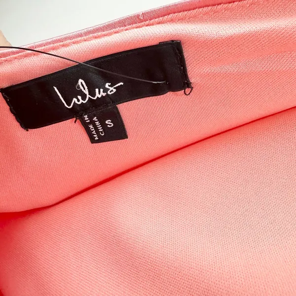 Lulus Satin Mini Halter Dress Pink Sleeveless Party Glam Backless Small NWT - Image 10