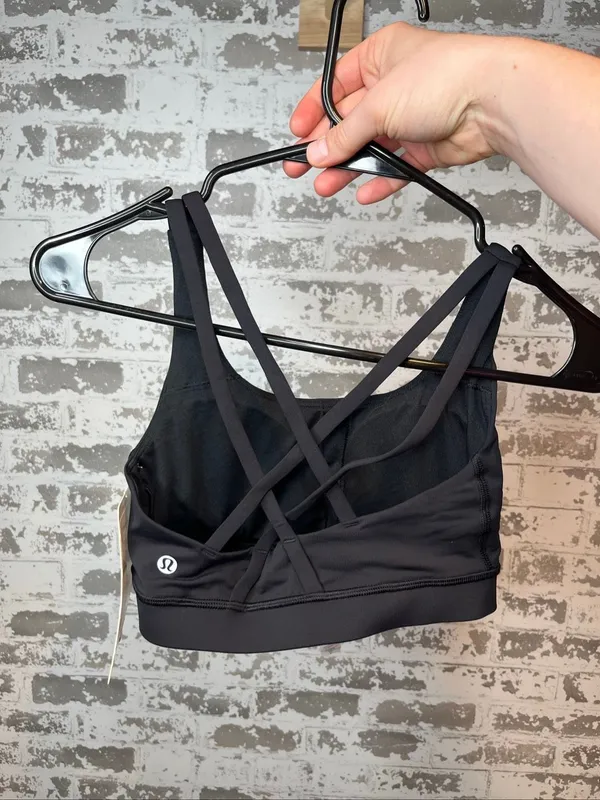 Lululemon | women nwt black energy bra with pads - Image 6