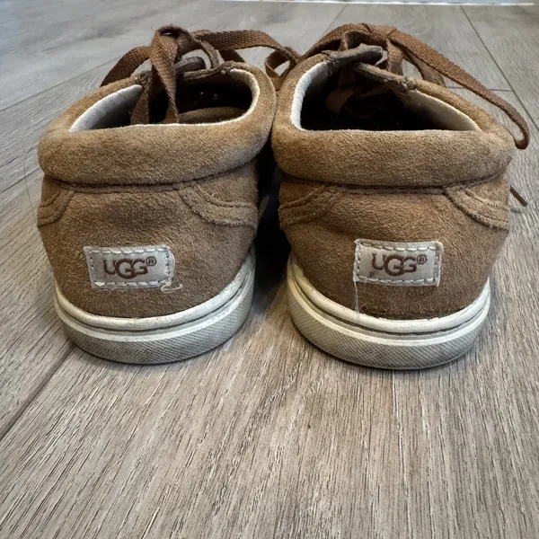 Ugg Suede lace Up Oxford Casual Shoes Women's Size‎ 6 Brown Tan - Image 5