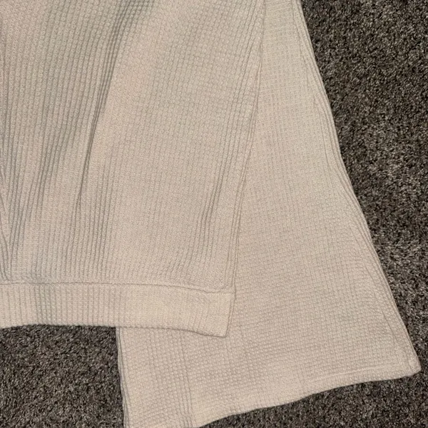 Aerie Cream Wide Leg Pants - Image 2