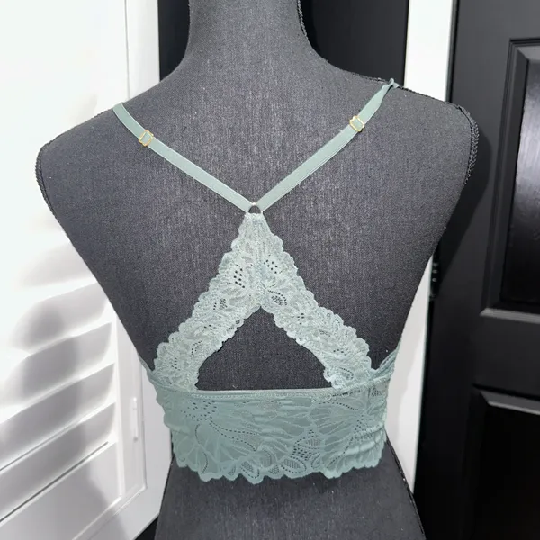 aerie lace padded racerback bralette size M - Image 2