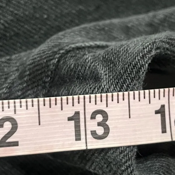 PacSun Womens Dad Jean Black High Rise Straight‎ Leg Button Fly Denim Size 28 - Image 4