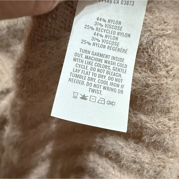 Aerie‎ Small Light Pink Long Sleeve Oversized Ribbed Fuzzy Soft Womens Sweater - Image 10