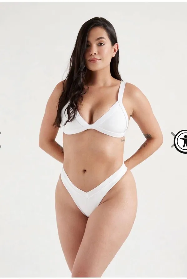 ONEONE Swimwear Bikini Bottoms WHITE - Image 3