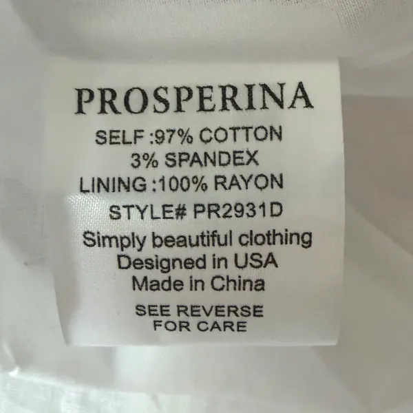 Prosperina Floral Smocked Midi Dress XS White Poppy Tiered Tie Strap Pockets - Image 8