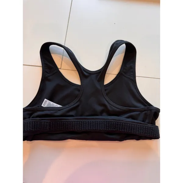 Nike Womens Black Dri-FIT Racerback Sports Bra Size L‎ Athletic Yoga Running - Image 3